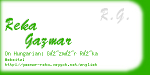 reka gazmar business card